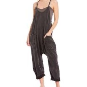 Free People Hot Shot Romper Onesie Pants SZ Large